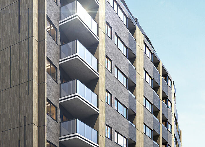 クレヴィア町屋レジデンス 外観完成予想CG