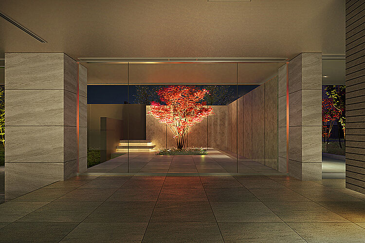 クレヴィア西国分寺 エントランスホール完成予想CG