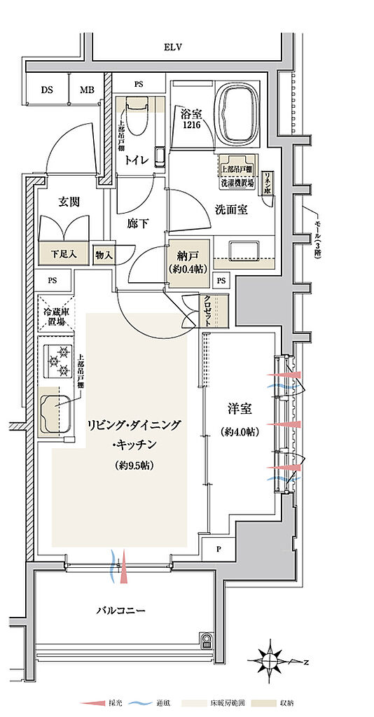 クレヴィア板橋区役所前 間取り F