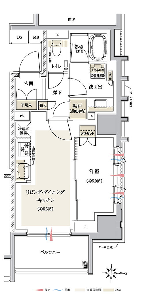 クレヴィア板橋区役所前 間取り F【Menu.1】
