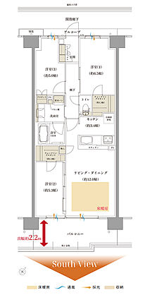 ルナコート三田ウッディタウン中央 間取り D3