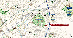 エンブル・パーク＆レジデンス駿河池田 現地案内図