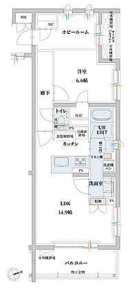 エンブル・パーク＆レジデンス駿河池田 間取り R