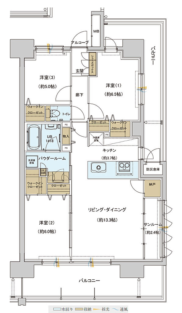 グランフォセット福島上町 間取り G