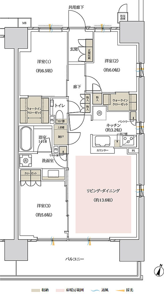 アネシア南六郷 間取り H