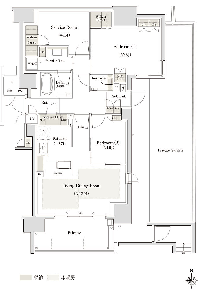 アネシア御器所 間取り D