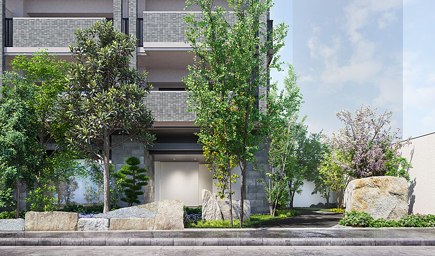 アネシア名古屋ミッドテラス エントランス完成予想CG