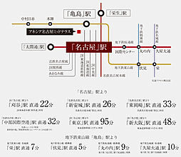 アネシア名古屋ミッドテラス アクセス図