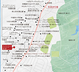 アーバンパレットオリエンス南上原 モデルルーム案内図
