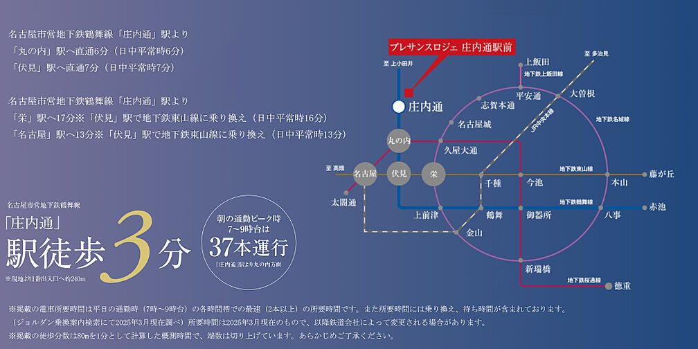 プレサンス ロジェ 庄内通駅前 アクセス図