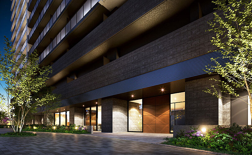 プレサンス ロジェ 福島野田グランアリーナ エントランスアプローチ完成予想図