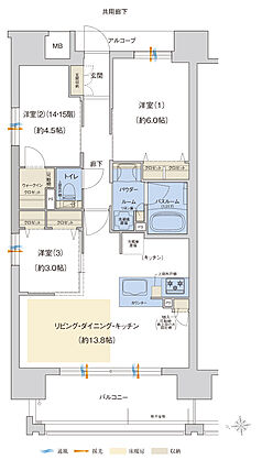 プレサンス ロジェ 上前津駅前 THE RESIDENCE 間取り A【MENU2】