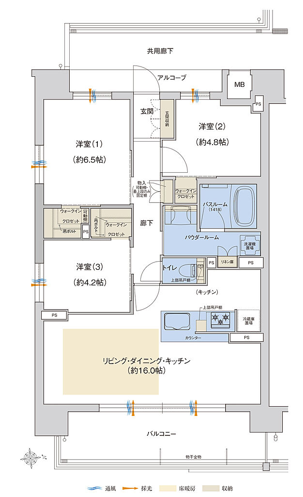 プレサンス ロジェ 上前津駅前 THE RESIDENCE 間取り K【MENU3】
