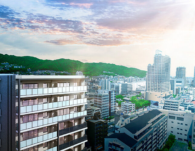 プレサンス ロジェ 住吉 外観完成予想図