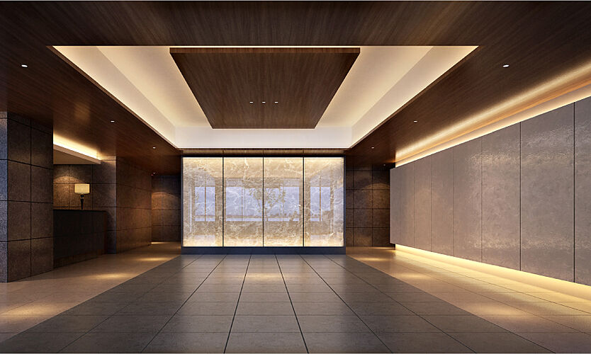 プレサンス ロジェ 博多STATION NORTH エントランスホール完成予想図