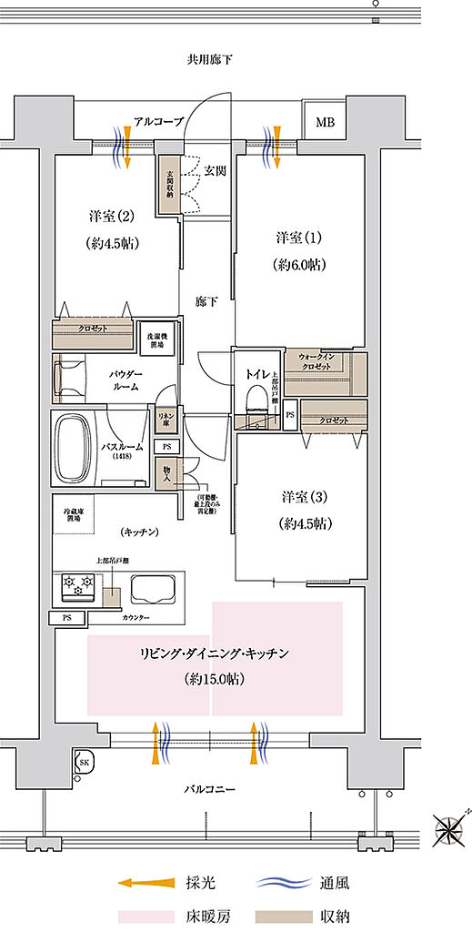 プレサンス ロジェ 博多STATION NORTH 間取り D
