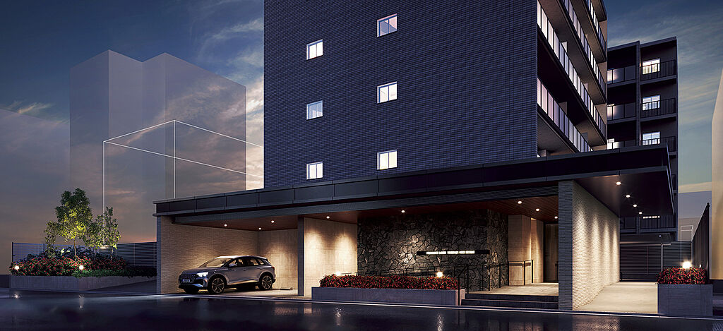 プレサンス ロジェ 西大路御池駅前 エントランスアプローチ完成予想図