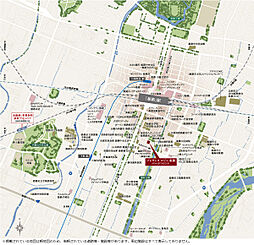 プレサンス ロジェ 姫路パークフロント 現地案内図