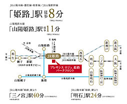 プレサンス ロジェ 姫路パークフロント アクセス図