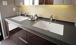 プレサンス グラン 橦木町 人造大理石洗面カウンター