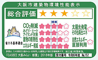 プレサンス レイズ 福島海老江 STATION RESIDENCE CASBEE大阪みらい（大阪市建築物環境配慮評価システム）