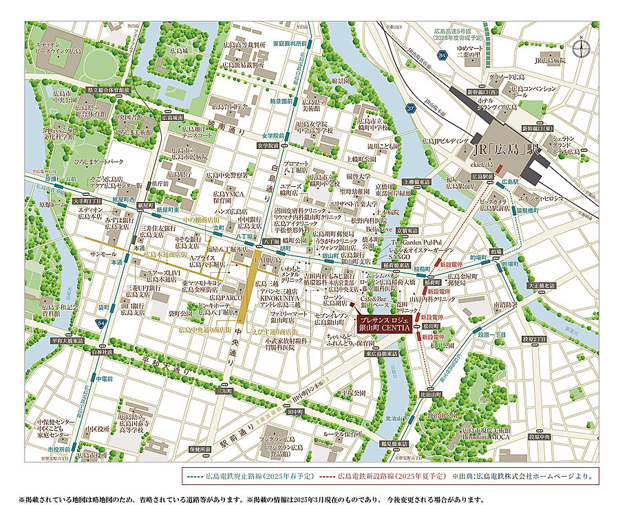 プレサンス ロジェ 銀山町 CENTIA：案内図