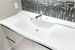 プレサンス レイズ 鶴舞公園 ボウル一体型洗面カウンター