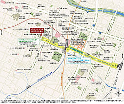 プレサンス ジェネ 四日市中央通り 現地案内図
