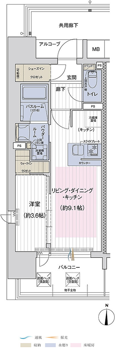 タイプ:【喜連瓜破 グランドウエスト】A