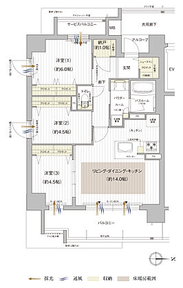 プレサンス 京都西院ツインレジデンスプロジェクト 間取り A