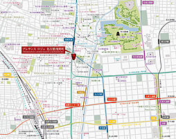 プレサンス ロジェ 名古屋浅間町 現地案内図