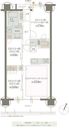 レ・ジェイドシティ橋本III 間取り III-I