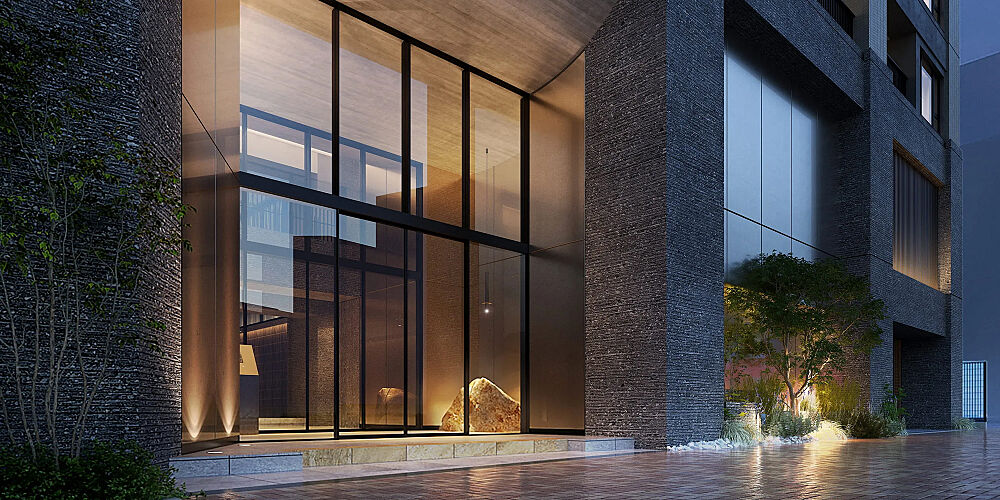 レ・ジェイド目黒 エントランスアプローチ完成予想CG