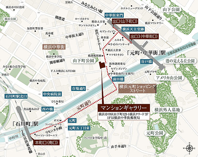 レ・ジェイド横濱桜木町 モデルルーム案内図