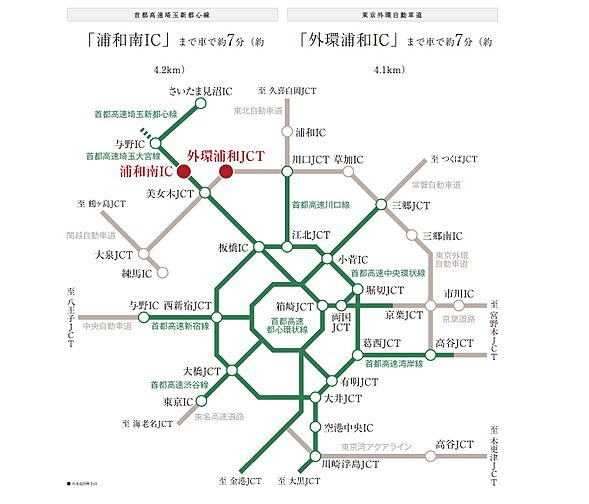 ドルフィーノ浦和高砂 アクセス図
