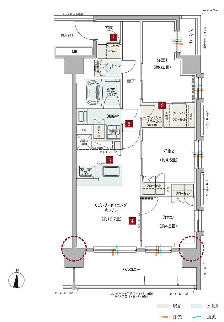 ドルフィーノ浦和高砂 間取り D