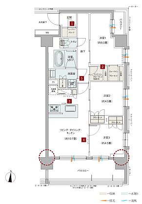 ドルフィーノ浦和高砂 間取り D