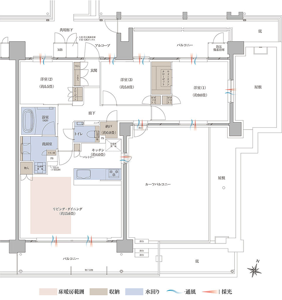 レジデンシャル枚方 間取り Hr