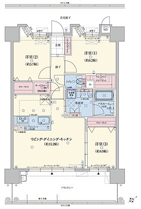 アメイズ唐津 城下の邸 間取り B1