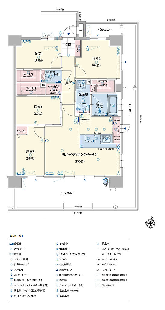 アメイズ串木野ビューテラス 間取り D