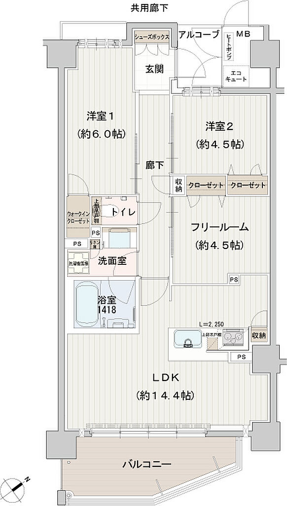 ハイク守山駅東 間取り D