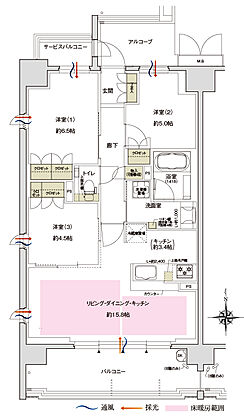 ブランニード河内永和 間取り C