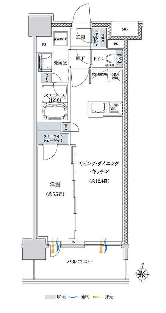 オープンレジデンシア栄 間取り B’