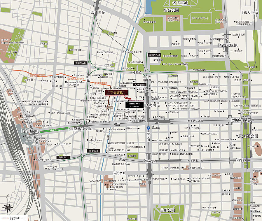 イノバス丸の内：案内図