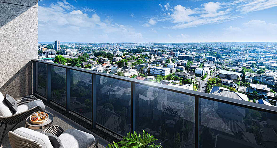 イノバス八事紅葉園 Bタイプバルコニー完成予想CG