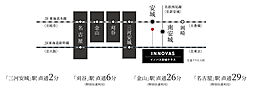 イノバス安城テラス アクセス図