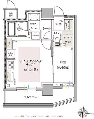 ファインシティ札幌苗穂 間取り F