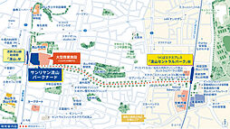 サンリヤン流山パークナード 現地案内図
