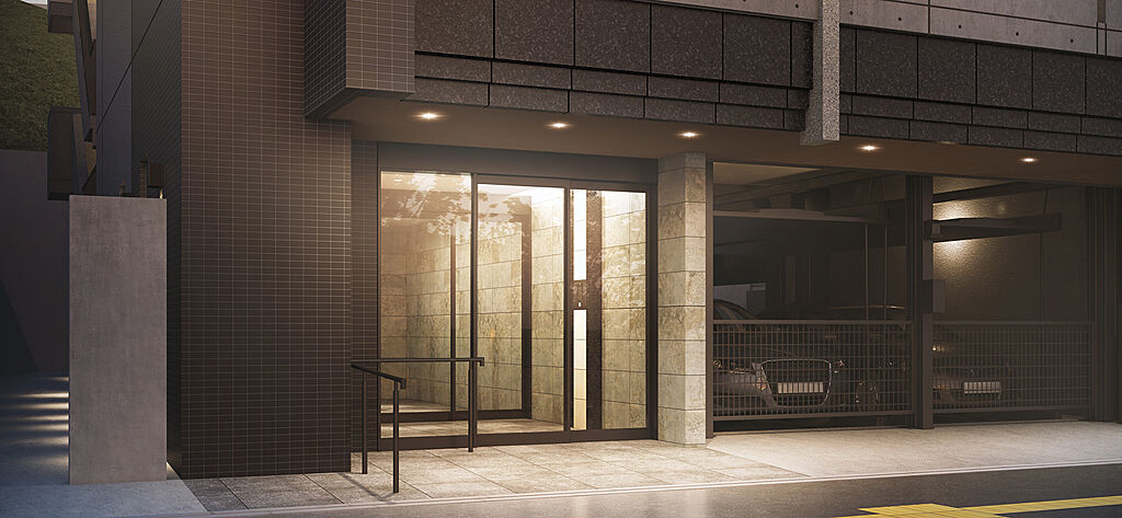 オープンレジデンシア室見 エントランスアプローチ完成予想CG