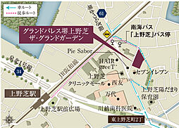 グランドパレス堺上野芝 ザ・グランドガーデン モデルルーム案内図